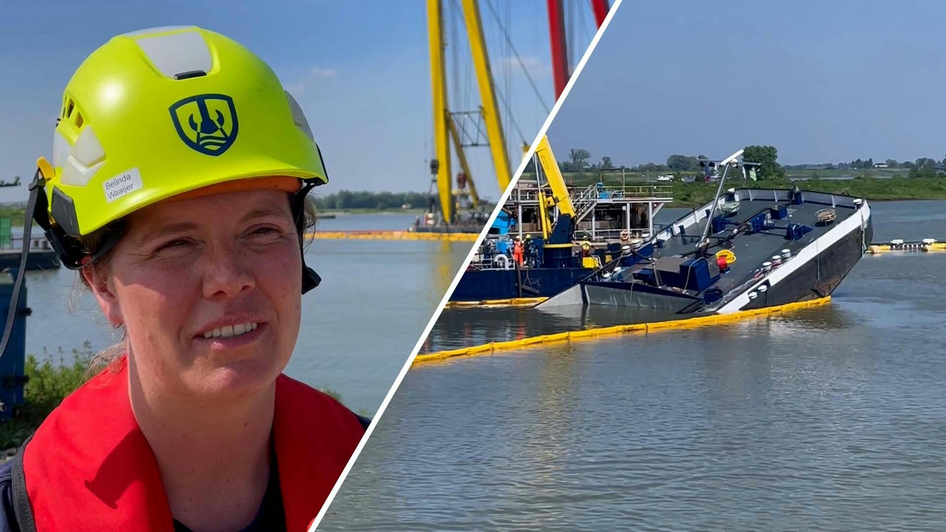 Hoe Komt Dit Gezonken Binnenvaartschip Weer Boven Water?